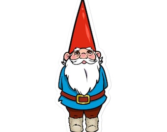David the Gnome Sticker Bubble-free stickers- Moon Flower Studio David the Gnome by Wil Huygen