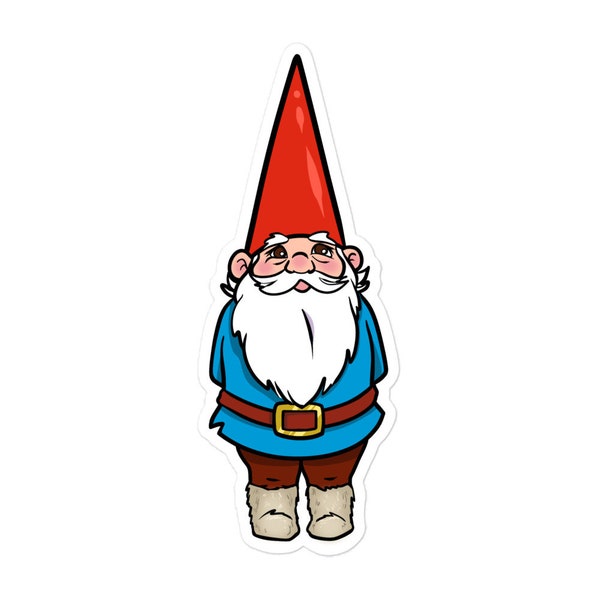 David the Gnome Sticker Bubble-free stickers- Moon Flower Studio David the Gnome by Wil Huygen