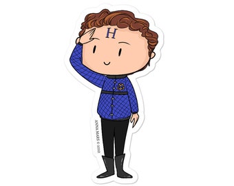 Red Dwarf Arnold J Rimmer Sticker- Moon Flower Studio- Red Dwarf Rimmer Bubble-free stickers