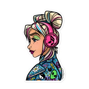 Y2K Girl Annapolis Stickers zonder luchtbellen - Moon Flower Studio 90s Y2K Fashion Gurl