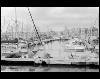 Vintage Print: "Puerto", Handmade on Silver Gelatin Paper