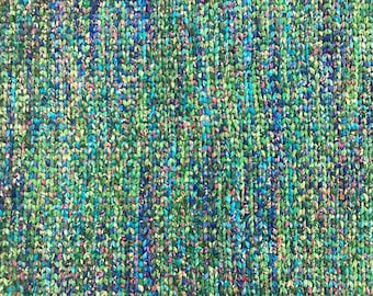 Woven/Twined Greens Blues Purples Throw Rug-Reversible - Washable 46"x25” READY TO SHIP