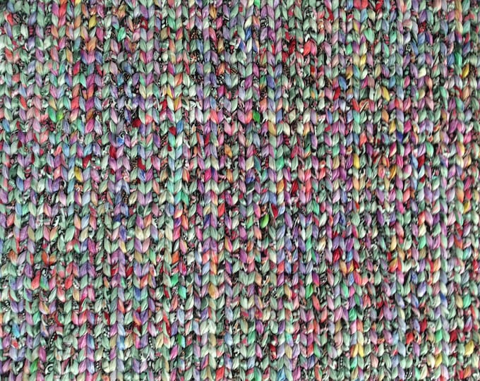 Sage Lilac Blue Pink Woven/Twined Throw Rug-Reversible-lays Flat 36”x24” READY TO SHIP