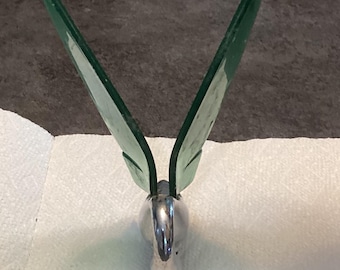 Vintage Packard Green Gem Swan Hood Ornament