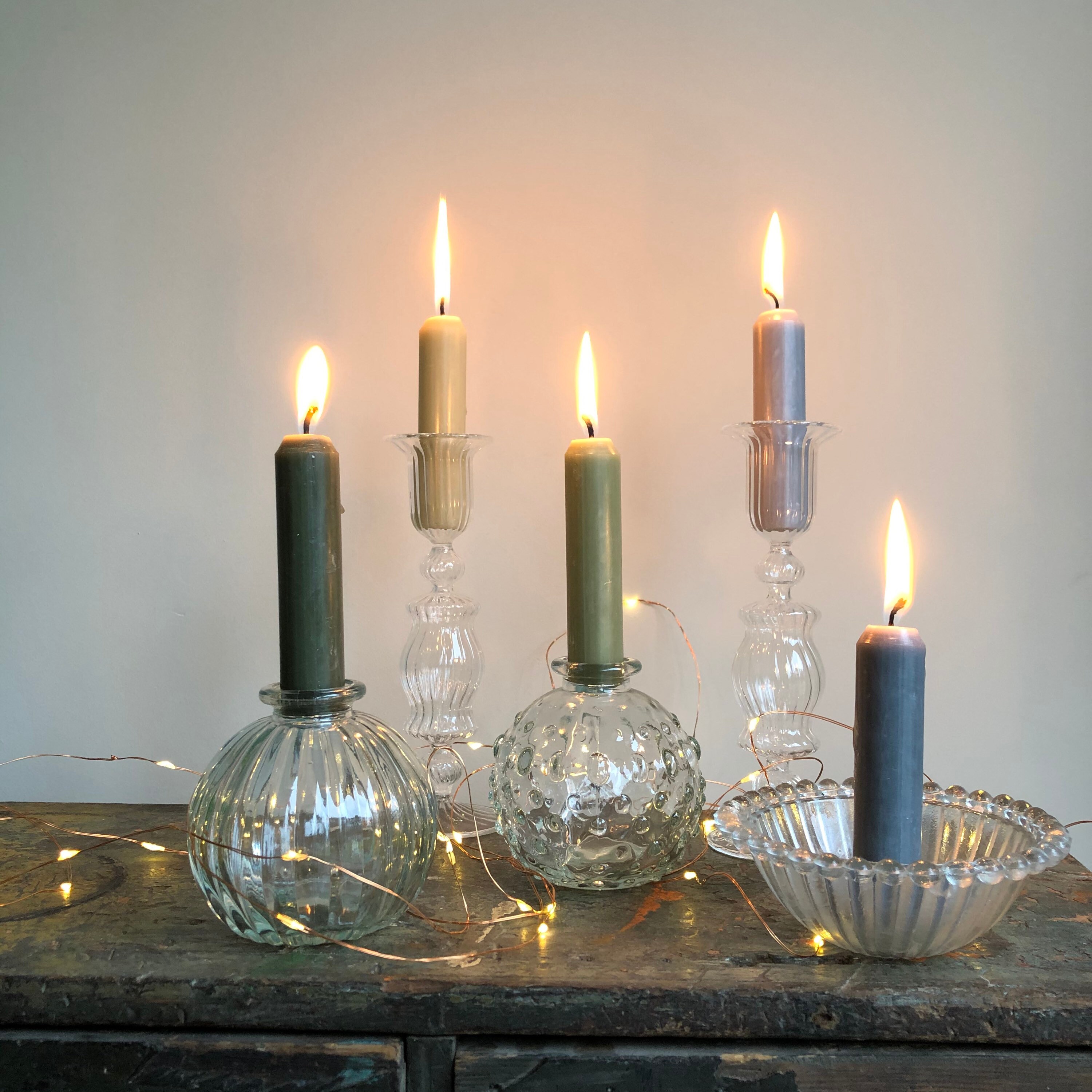 Cute Coloured Candles // Set of 7 Candles // Scandi Candles // Etsy UK