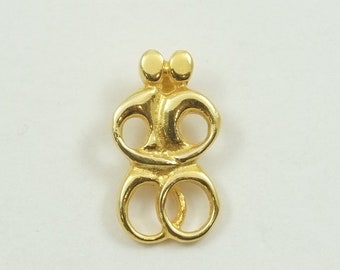 Gouden Cycladische hanger, gouden Cycladische figuur, Griekse sieraden, minimalistische hanger, massief goud 14k