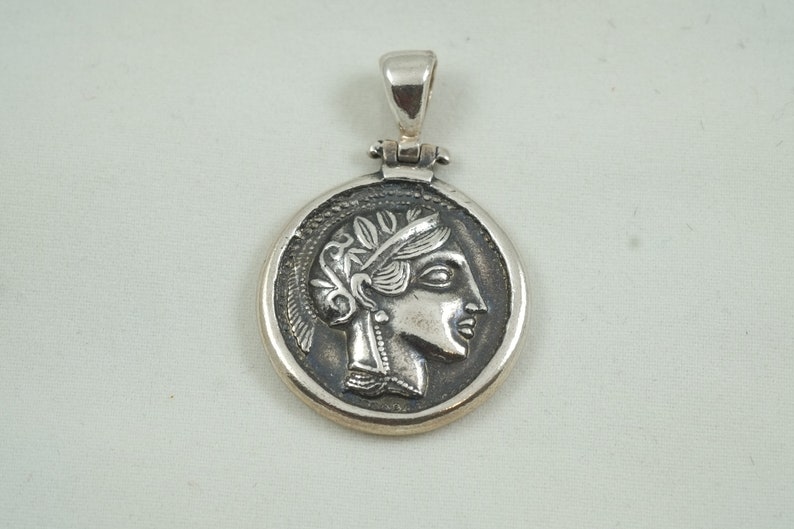 Ciondolo A Moneta 33mm In Acciaio Con Zirconia - Per Collane Personalizzabili - Foto 3