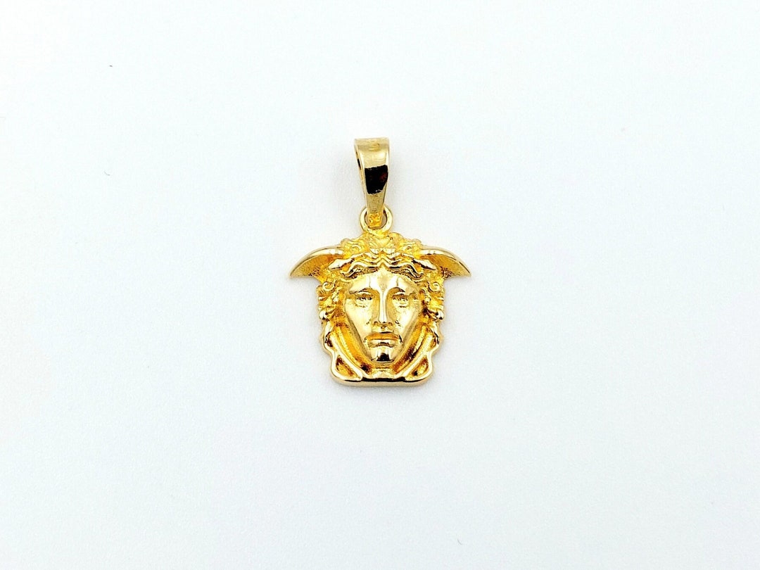 Gold Medusa Pendant, Solid Gold 14k, Greek Jewelry Etsy