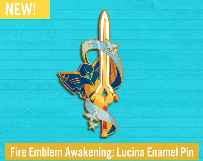Featured listing image: PREORDER- FEA Lucina Enamel Pin Glow in the dark