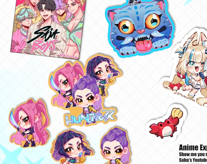 Featured listing image: NEW Kpop Demon Hunters Vinyl Stickers