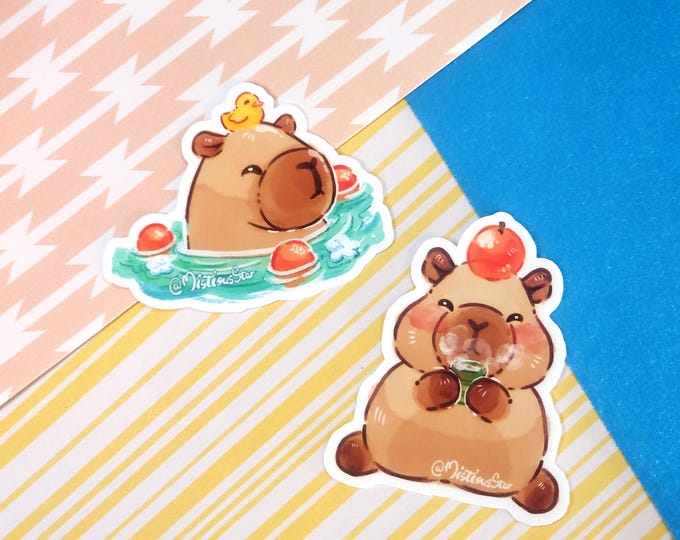 Featured listing image: NEW Capybara Vinyl Stickers