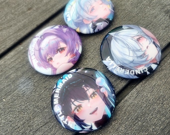 NEW Vol. 1 Nikke Gatcha Foil Tin Badges