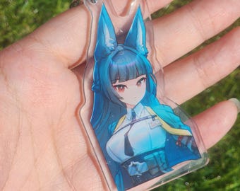 Nuevo llavero con dije acrílico HSR Miyabi