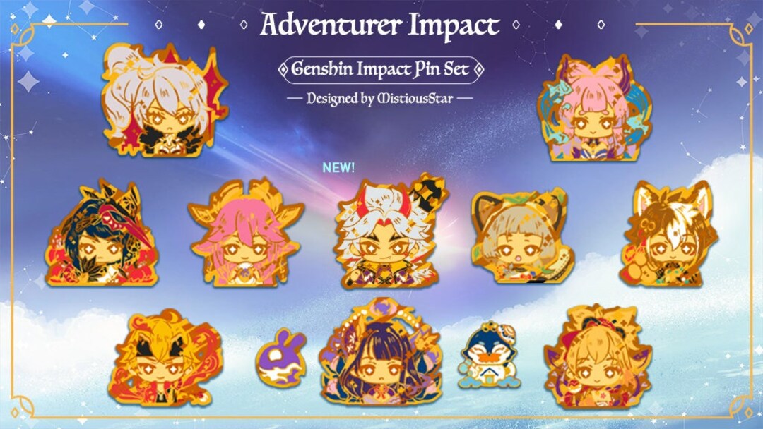 Genshin Impact Inazuma Pins Etsy