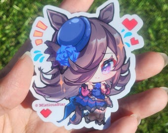 NUEVA pegatina de vinilo de Uma Musume, ducha de arroz