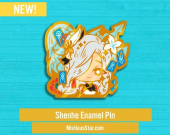 Liyue Shenhe Enamel pin Genshin Impact