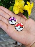 Pokeball +Masterball Hard Enamel Pin Set