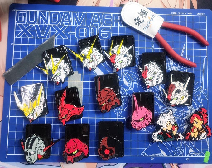 Featured listing image: NEW Gundam Enamel Pins