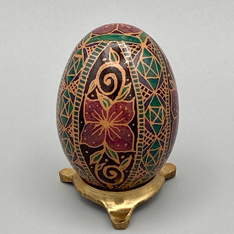 Pysanky Egg Ribbons & Blossoms - Etsy