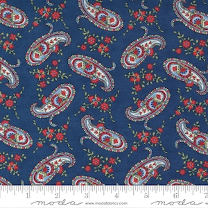 Belle Isle 14923-15 navy by Minick and Simpson for Moda
