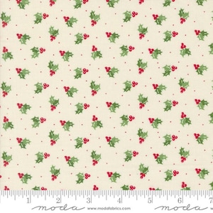 Once Upon Christmas 43165-11 Snow merry berries by Sweetfire Road for Moda