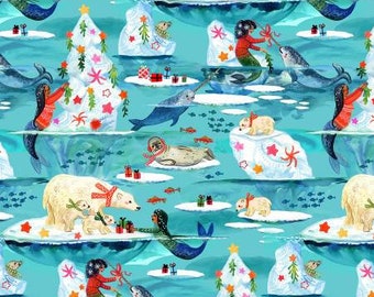 Fantastical Holiday ST-DMB2227MULTI artic waters by Miriam Boo for Dear Stella