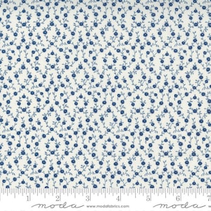 Belle Isle 14926-22 cream navy by Minick and Simpson for Moda