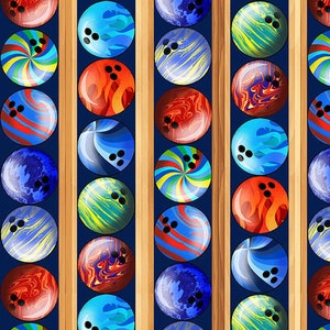 Rock ‘N Bowl 2185-77 dark blue bowling ball stripe by Urban Essence for Blank