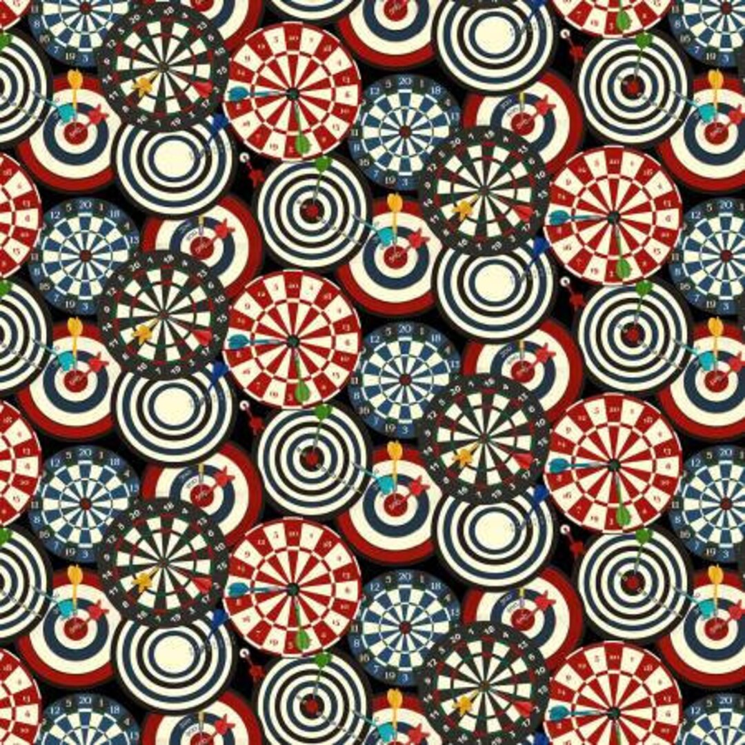 Game Night 70699 Black Bullseye and Darts by Parisi Etsy
