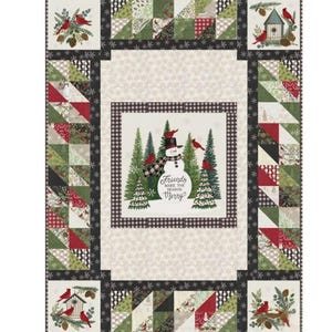 Winter Friends 48.5” x 64.5” quilt kit  by Deb Strain for Moda