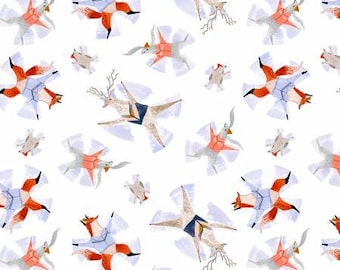 Wild Winter ST-DRR2011WHITE White Snow Angels digital by Rae Ritchie for Dear Stella