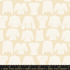 First Light RS5050-11 parchment blouses shirts dresses by Ruby Star Society for Moda
