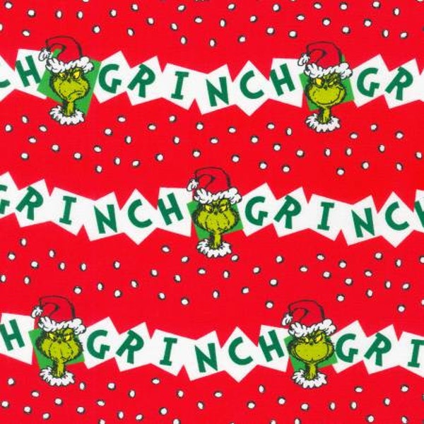 How the Grinch Stole Christmas ADE-20998-223 HOLIDAY banner by Dr Seuss Enterprises for Robert Kaufman