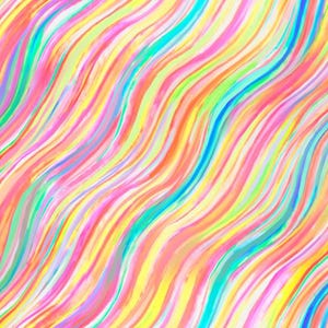 May include: Abstract background with wavy lines in shades of pink, yellow, blue, green, and orange.