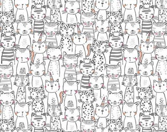 Meowlogical CX9617-WHT pawsome bunch for Michael Miller