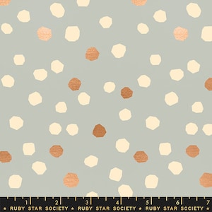 May include: A seamless pattern featuring a repeating design of off-white and copper colored irregular octagons on a light gray background.