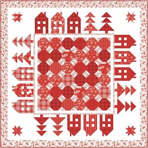 Peace on Earth Hamlet KT-13450 quilt kit 54” x 54” by My Mind’s Eye for Riley Blake