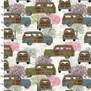 Touch of Spring 18747-WHT White Wagoneer  by Beth Albert for 3 Wishes