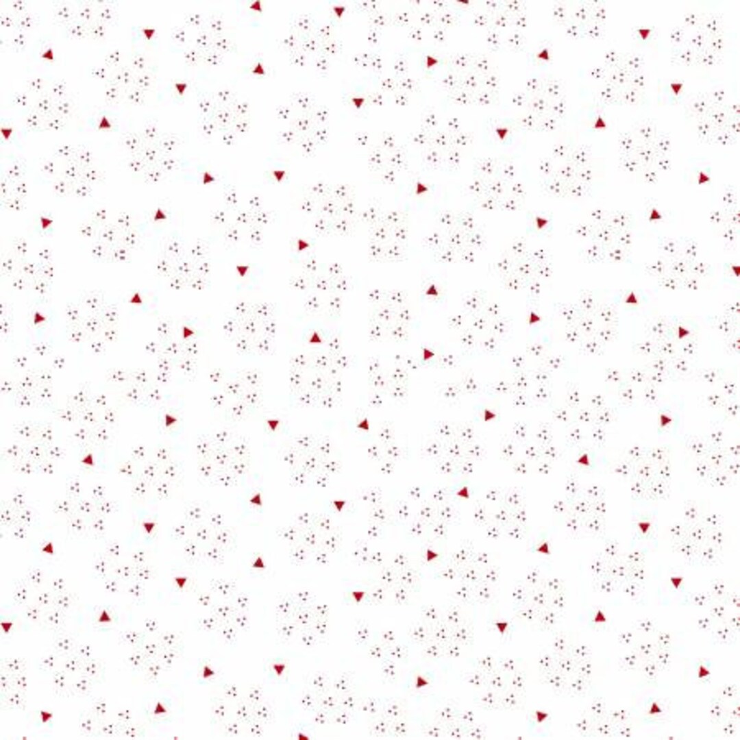 Raspberry Ripple Design Raspberry Ripple 7350-08 White/red Triangles by Judy Gauthier for ...