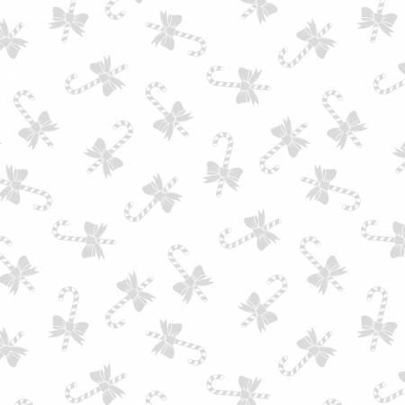 Essentials WHITE ON WHITE Stocking Stuffers 39174-100 Candy Cane Toss