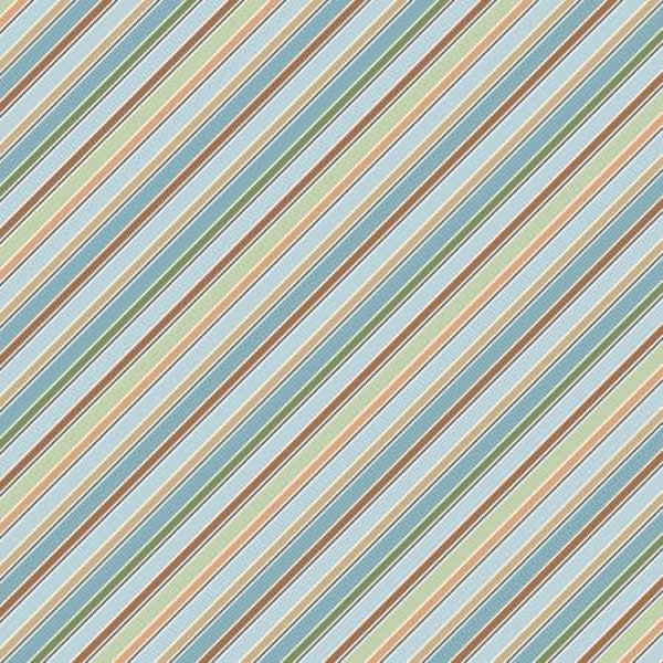 Winsome Critters 36260-442 multi stripes by Deans Beesley for Wilmington Prints