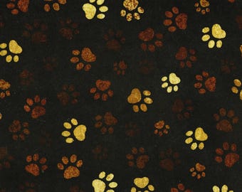 I Love Dogs C1846 mud paw print for Timeless Treasures