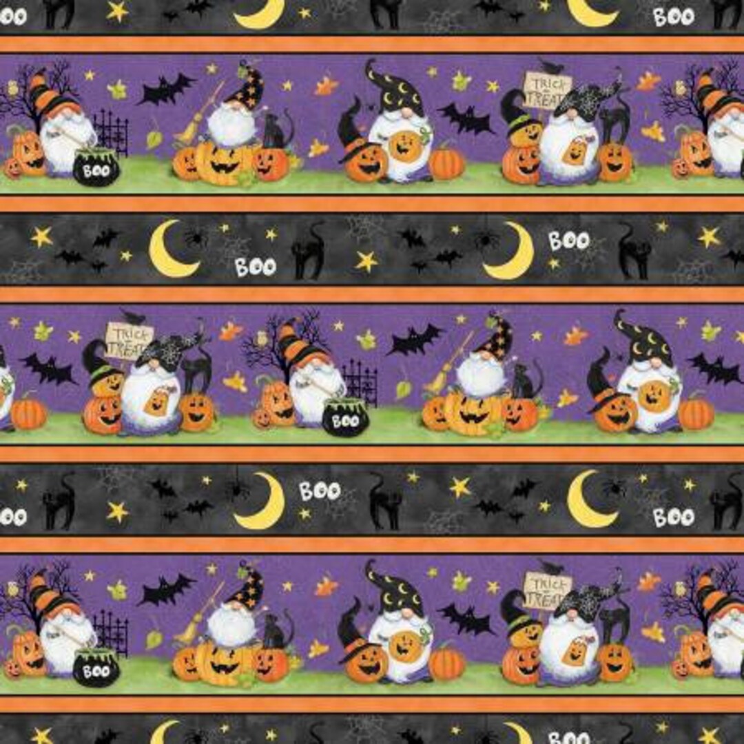 The Boo Crew 39790-698 Border by Susan Winget for Wilmington - Etsy