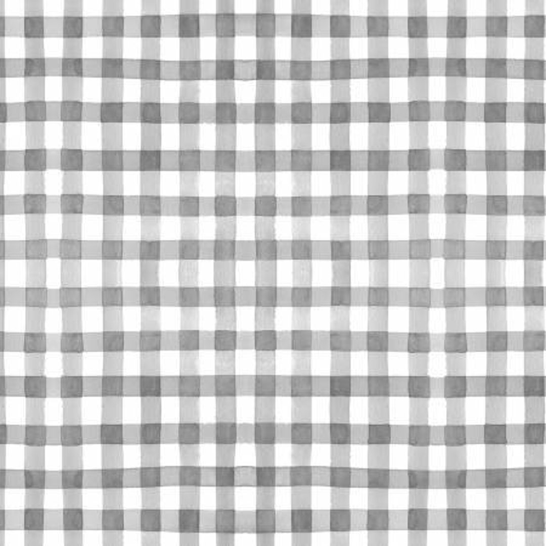Sunflower Bouquets Y3913-6 Gray Gingham Digital by