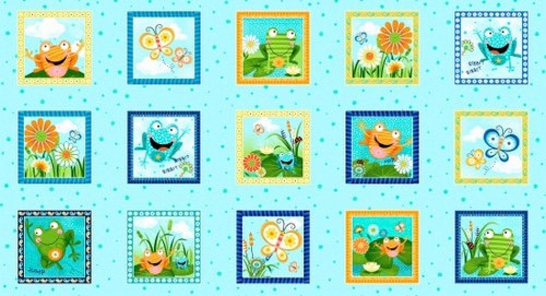 Toadally Terrific 396616 Panel by Swizzle Stick Studio for Etsy