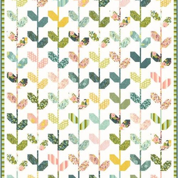 Climbing Vines  quilt kit 68” x 84” featuring Willow by 1 Canoe 2 for Moda