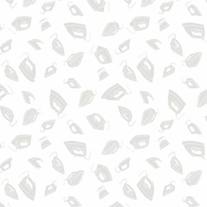 WHITE ON WHITE 39159-100 irons white for Wilmington Prints