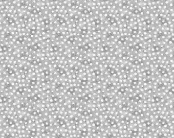Merry Gnome-ment 39896-991 gray mushroom dots by Susan Winget for Wilmington Prints