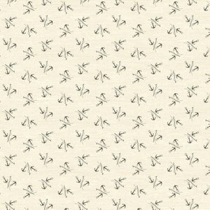 May include: A seamless pattern of crossed anchors on a beige background. The anchors are a dark gray color.
