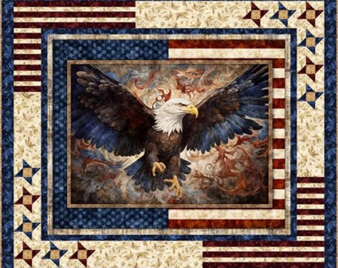 1776 Stars Around Quilt Kit 48” X 55” by Morris Creative Group for QT ...